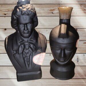 Lot of 2 - RARE Vintage 1970s House of Koshu -Plum Wine Decanter Bottles - EMPTY